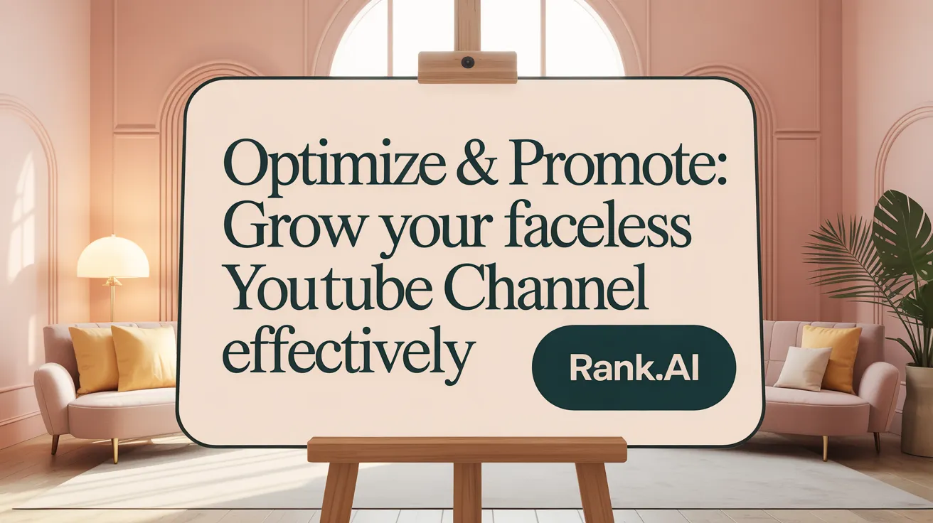 Optimize &amp; Promote: Grow Your Faceless YouTube Channel Effectively