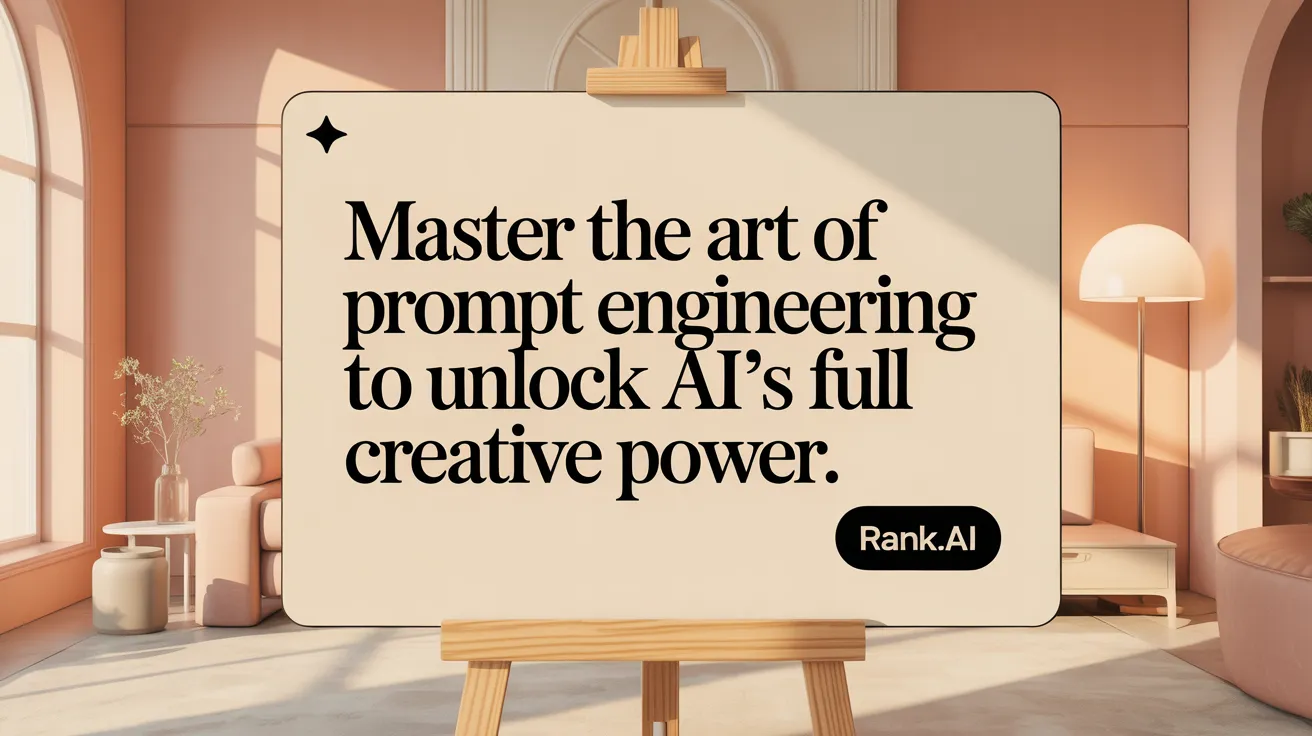 Master the art of prompt engineering to unlock AI's full creative power.
