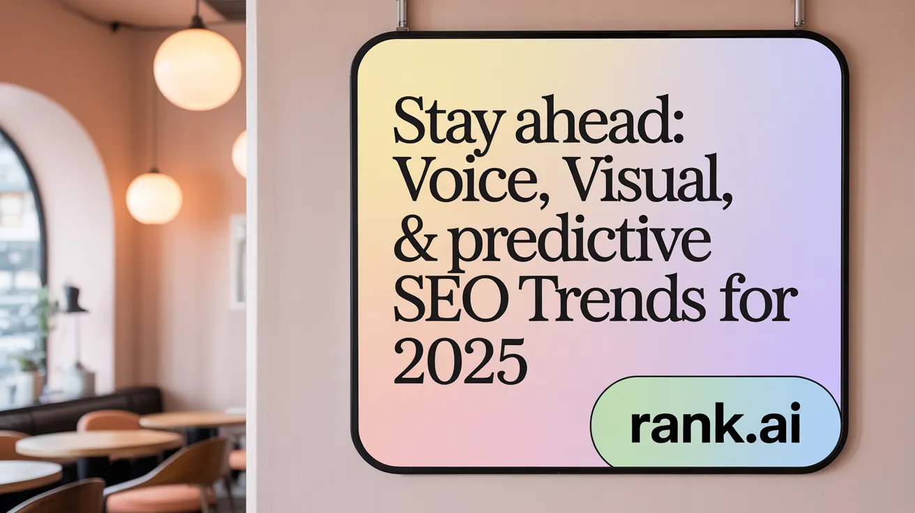 Stay Ahead: Voice, Visual, &amp; Predictive SEO Trends for 2025