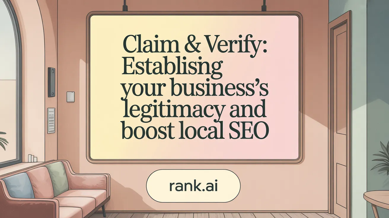 Claim &amp; Verify: Establish Your Business’s Legitimacy and Boost Local SEO
