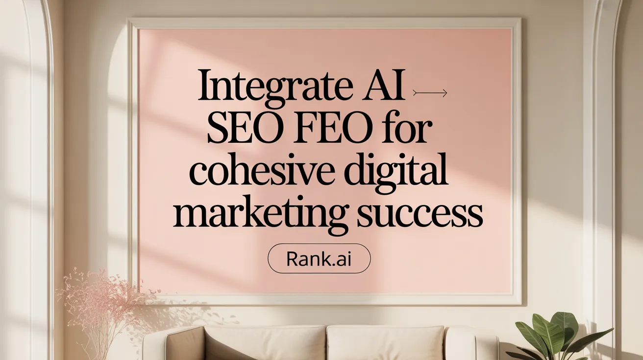 Integrate AI SEO for Cohesive Digital Marketing Success