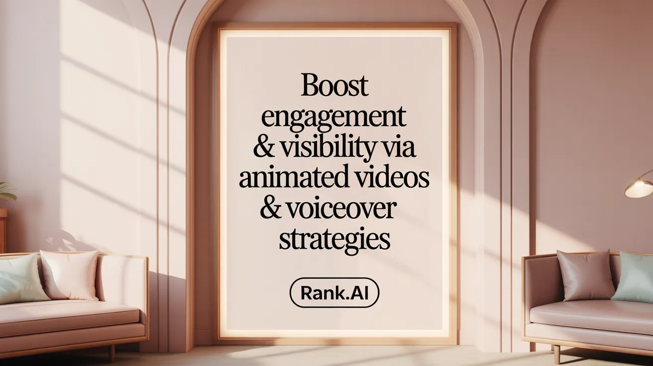 Boost Engagement &amp; Visibility via Animated Videos &amp; Voiceover Strategies