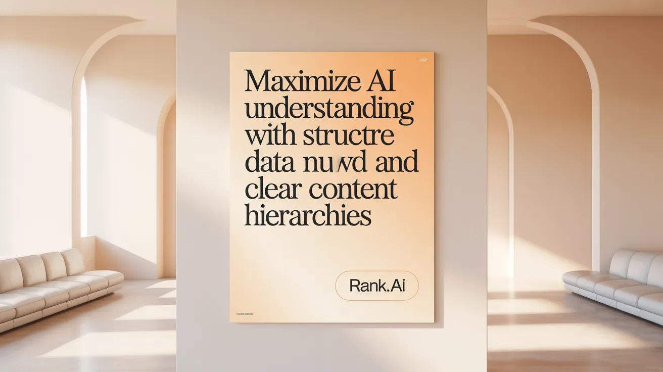 Maximize AI understanding with structured data and clear content hierarchies