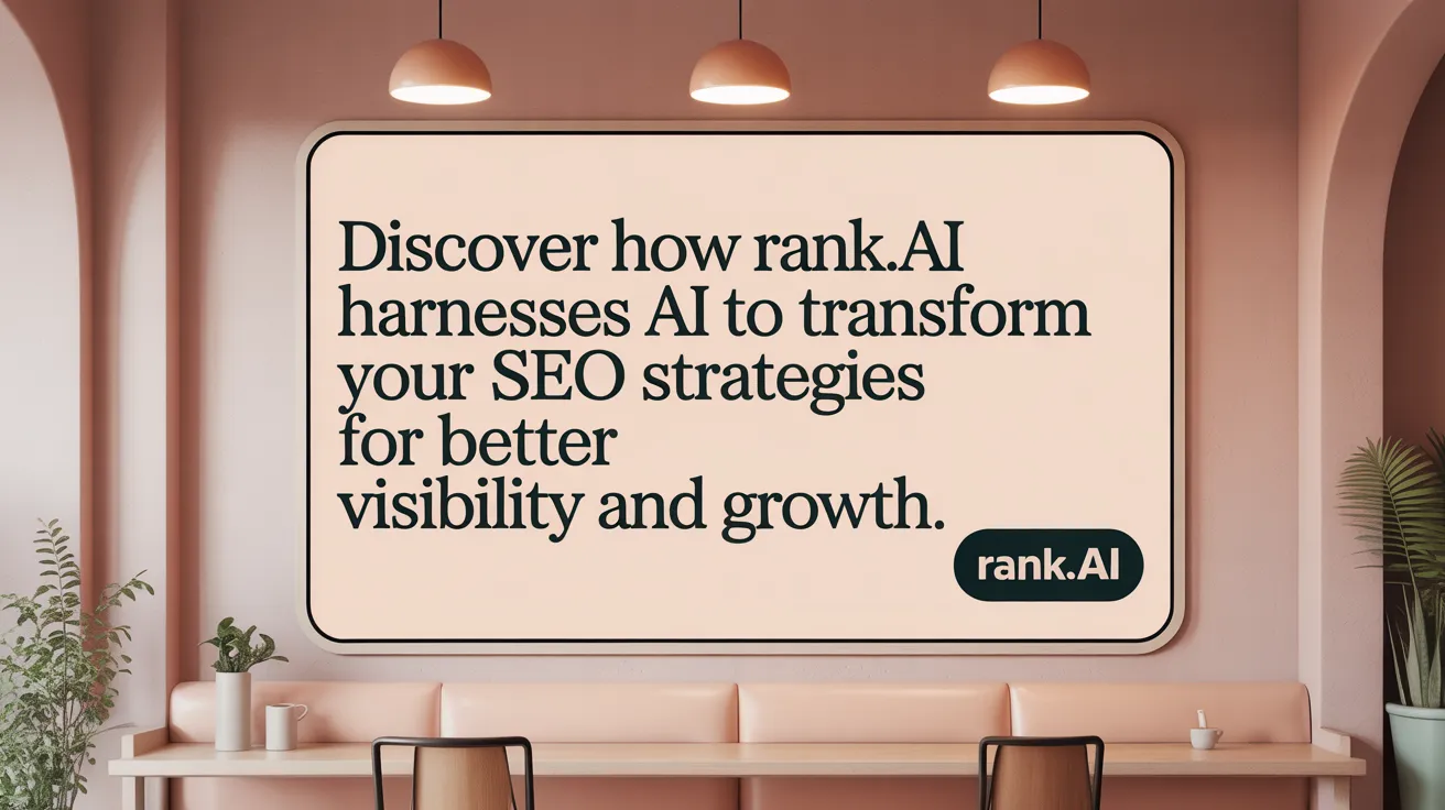 Discover how Rank.ai harnesses AI to transform your SEO strategies for better visibility and growth.