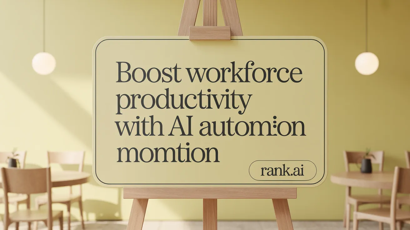 Boost Workforce Productivity with AI Automation