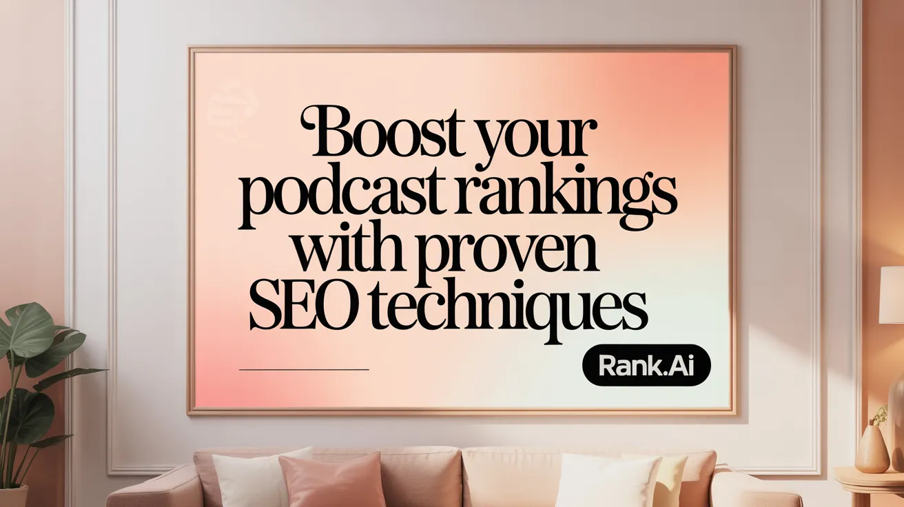 Boost Your Podcast Rankings with Proven SEO Techniques