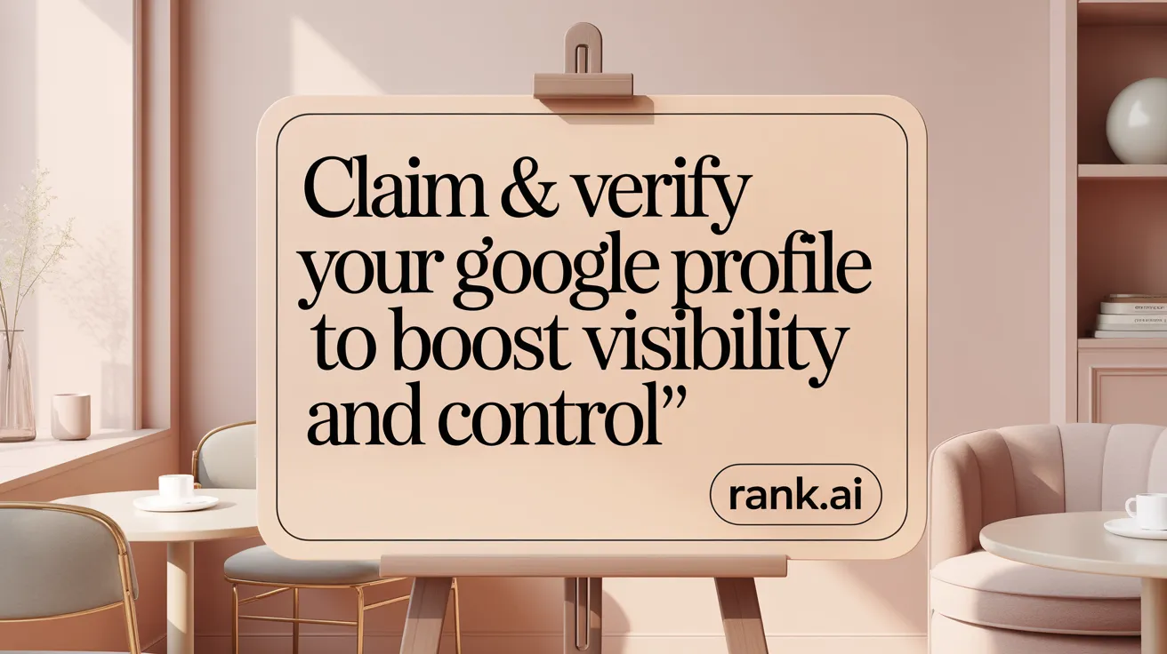 Claim &amp; Verify Your Google Profile to Boost Visibility and Control