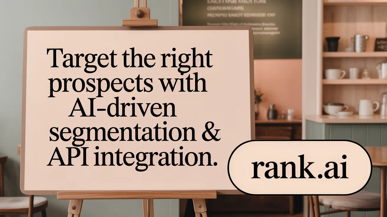 Target the Right Prospects with AI-Driven Segmentation &amp; API Integration