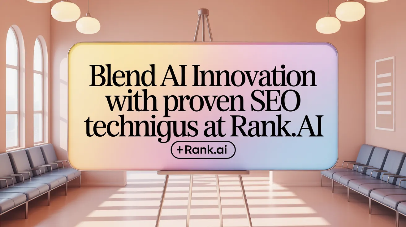 Blend AI Innovation with Proven SEO Techniques at Rank.ai