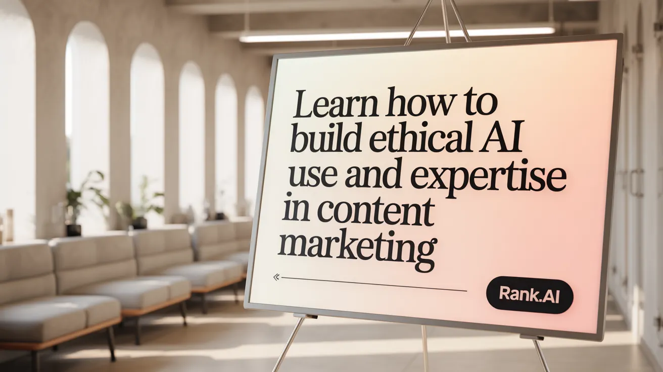 Learn How to Build Ethical AI Use and Expertise in Content Marketing