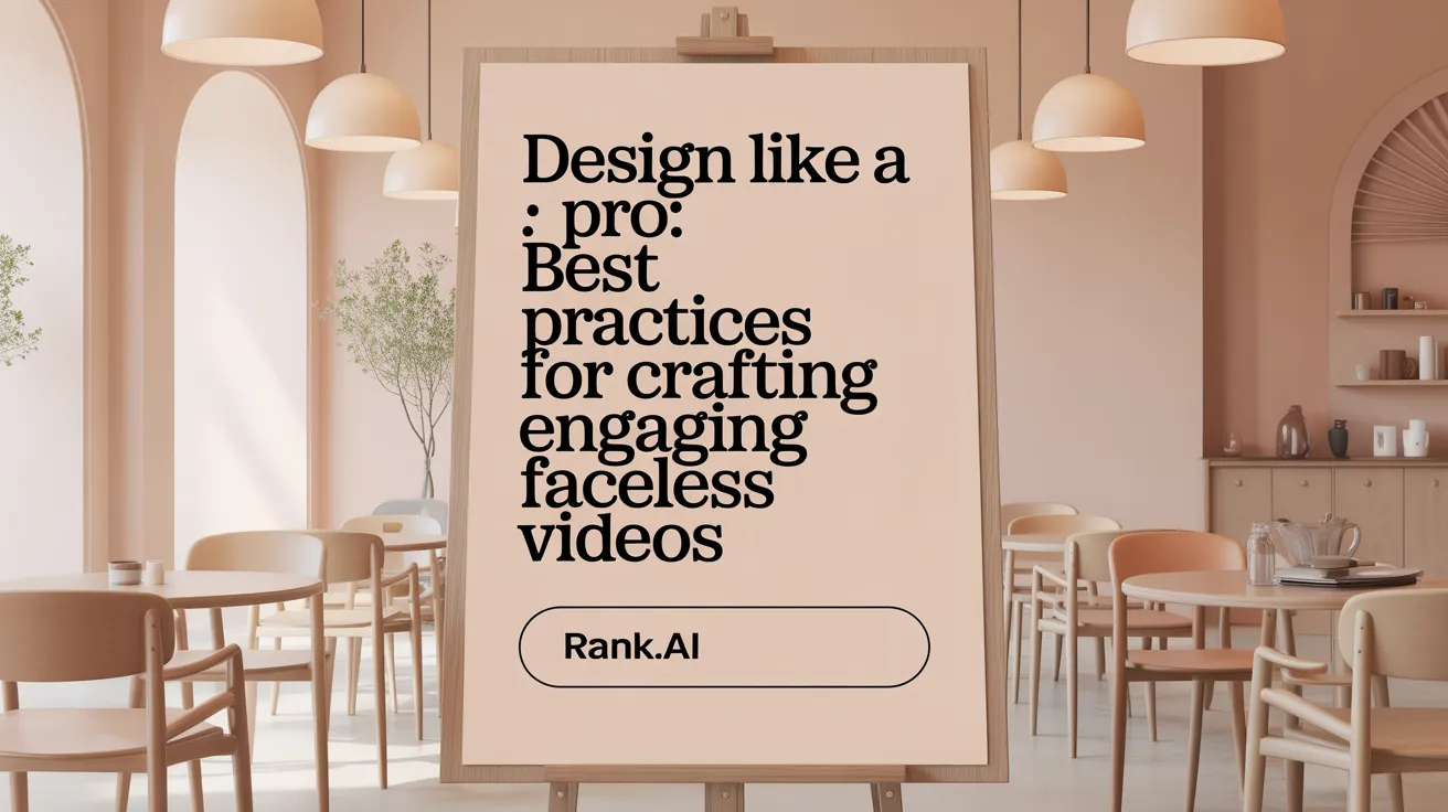 Design Like a Pro: Best Practices for Crafting Engaging Faceless Videos