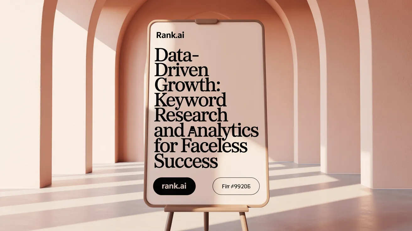 Data-Driven Growth: Keyword Research and Analytics for Faceless Success