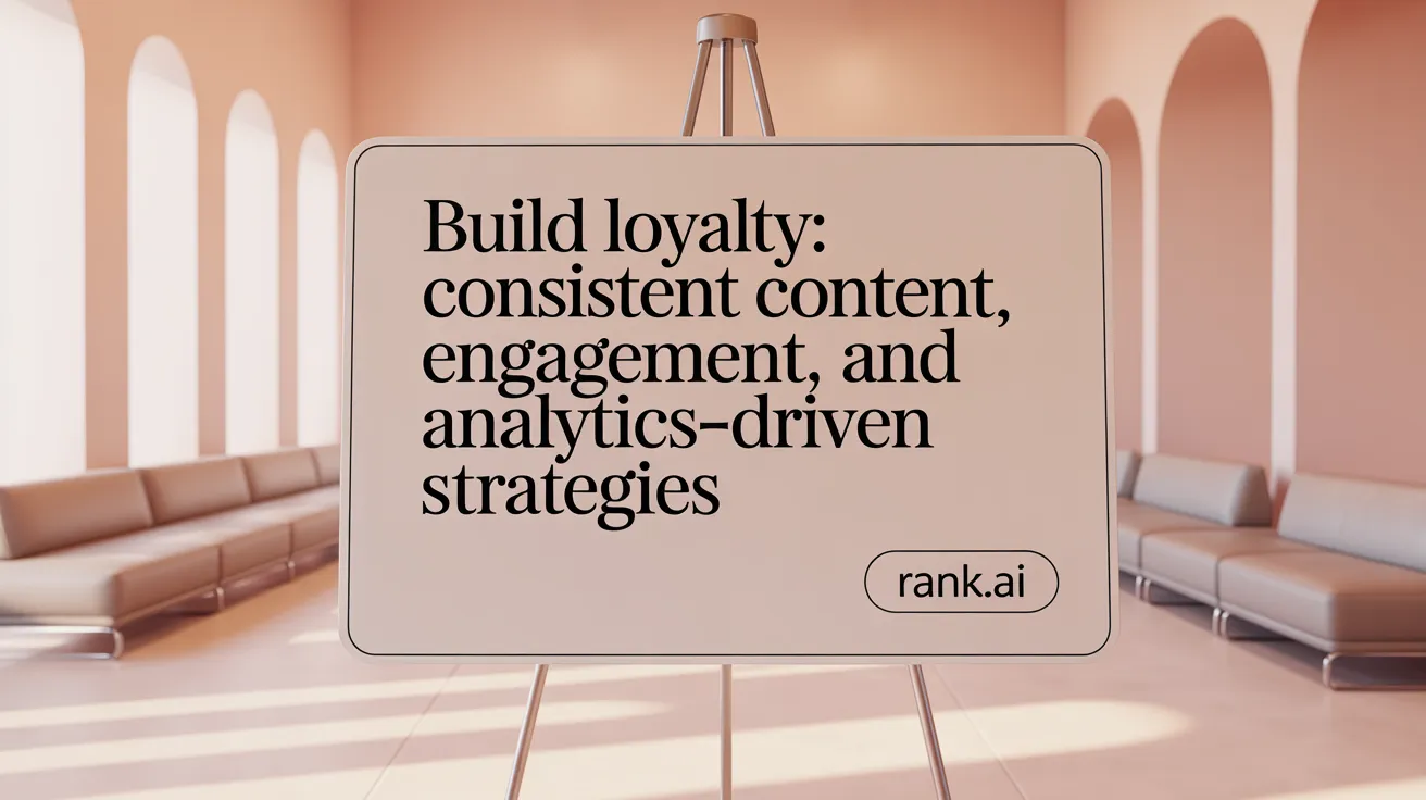 Build Loyalty: Consistent Content, Engagement, and Analytics-Driven Strategies
