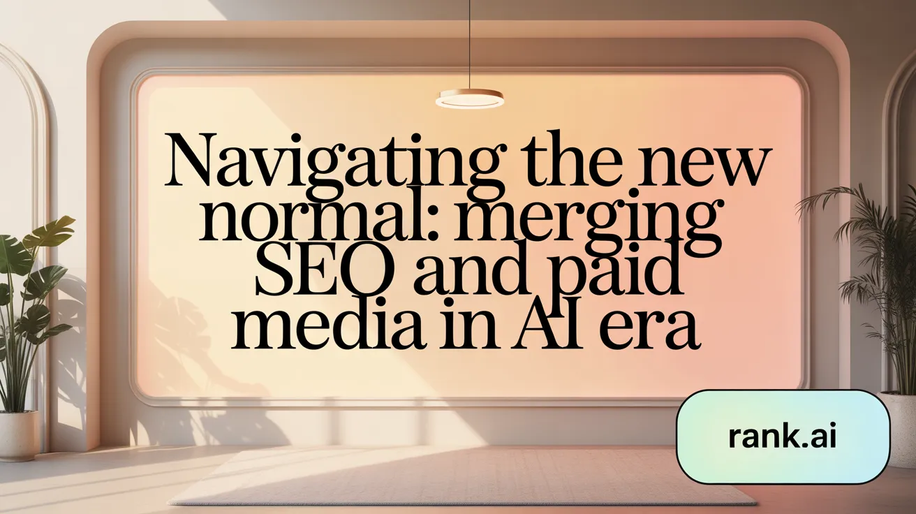 Navigating the New Normal: Merging SEO and Paid Media in AI Era