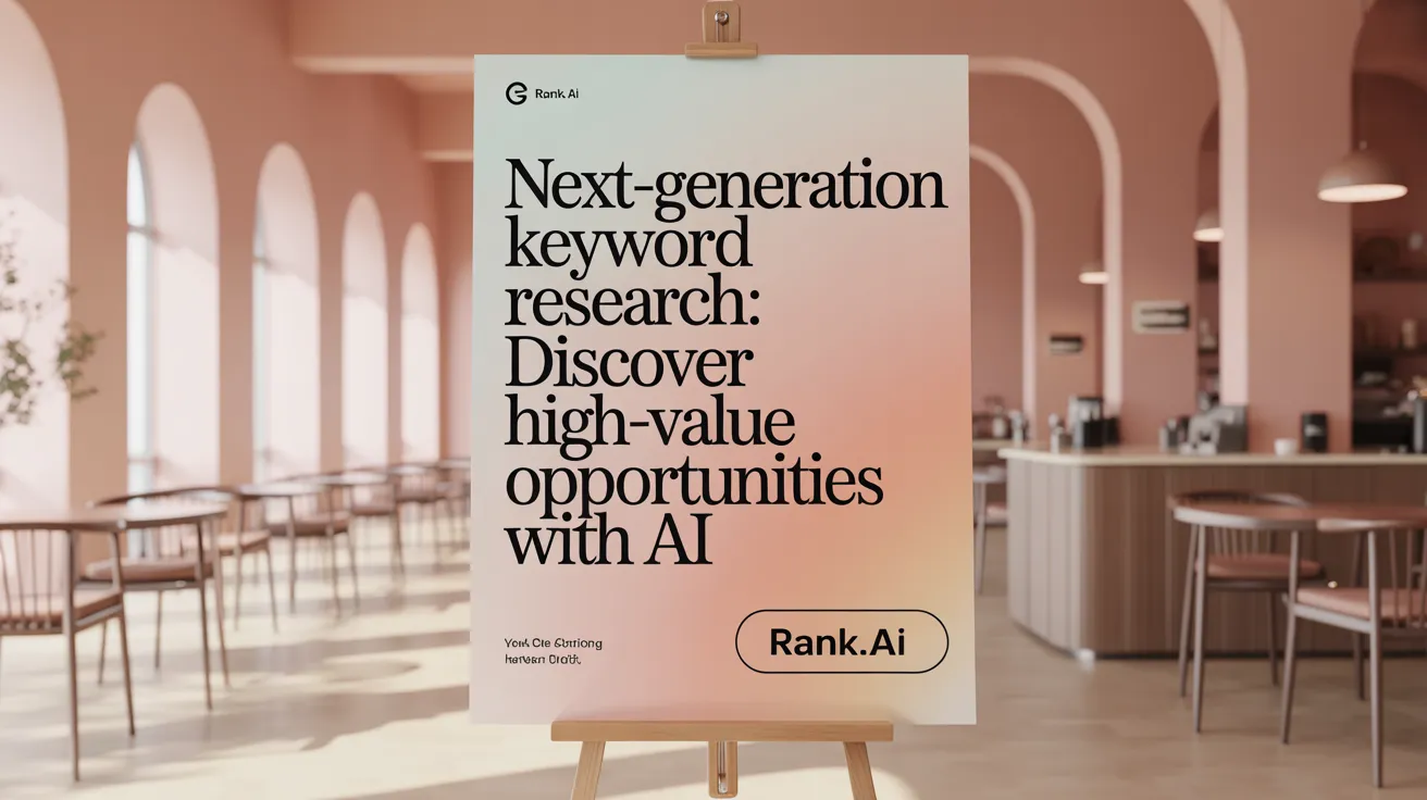 Next-Generation Keyword Research: Discover High-Value Opportunities with AI