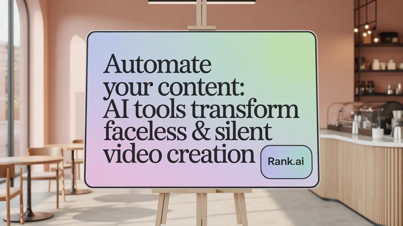 Automate Your Content: AI Tools Transform Faceless &amp; Silent Video Creation