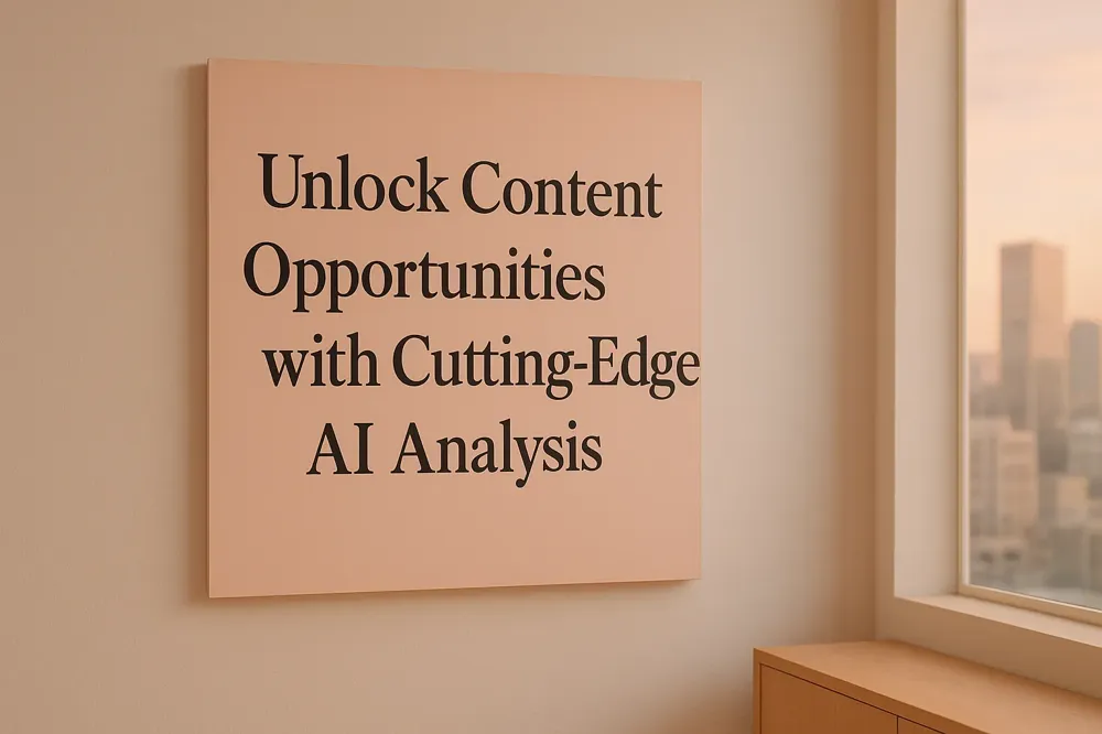 Unlock Content Opportunities with Cutting-Edge AI Analysis