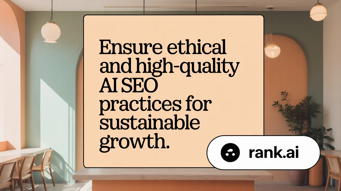 Ensure Ethical and High-Quality AI SEO Practices for Sustainable Growth