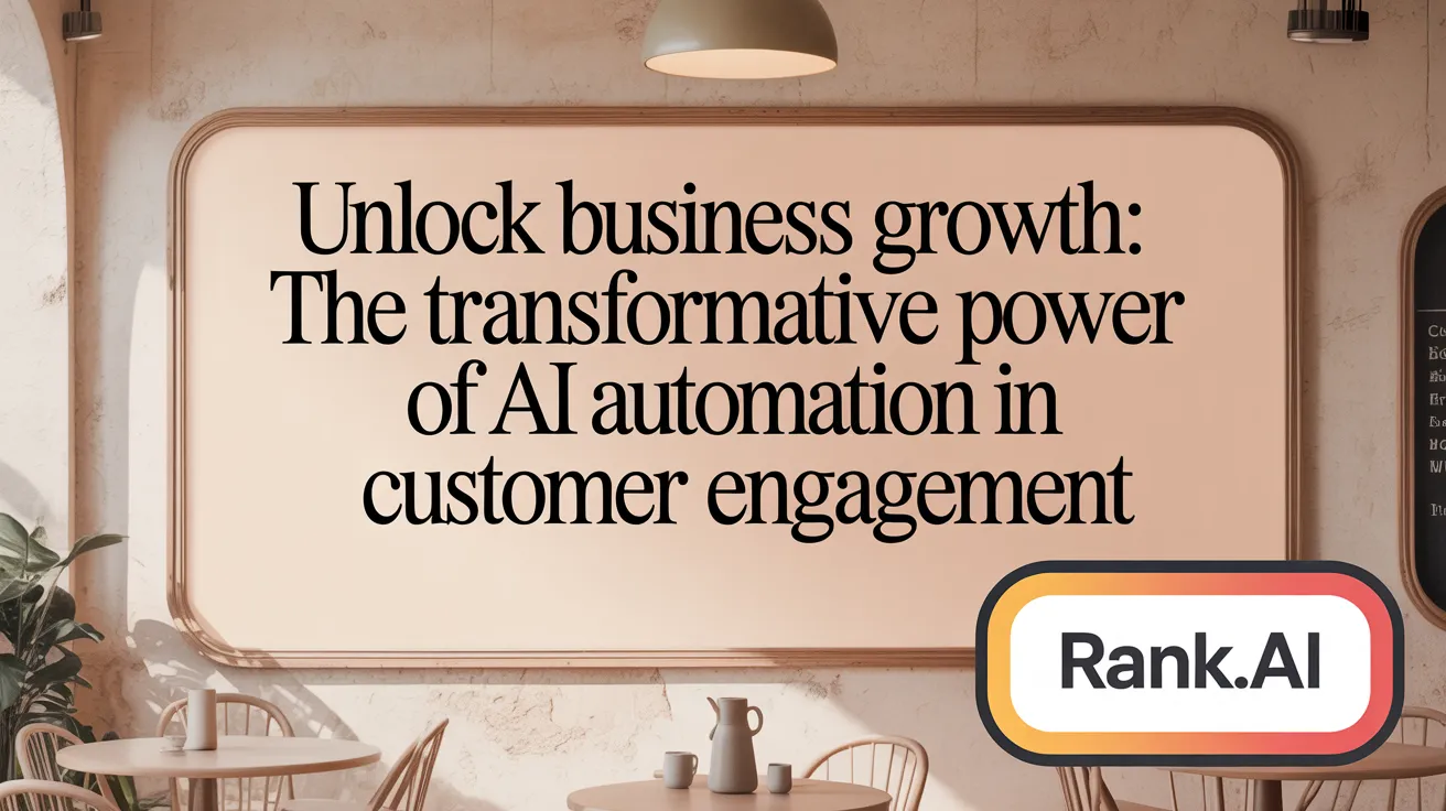 Unlock Business Growth: The Transformative Power of AI Automation in Customer Engagement