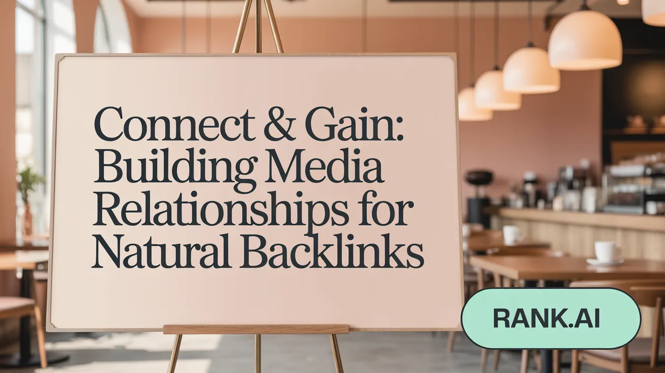 Connect &amp; Gain: Building Media Relationships for Natural Backlinks