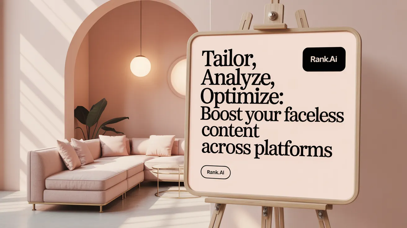 Tailor, Analyze, Optimize: Boost Your Faceless Content Across Platforms