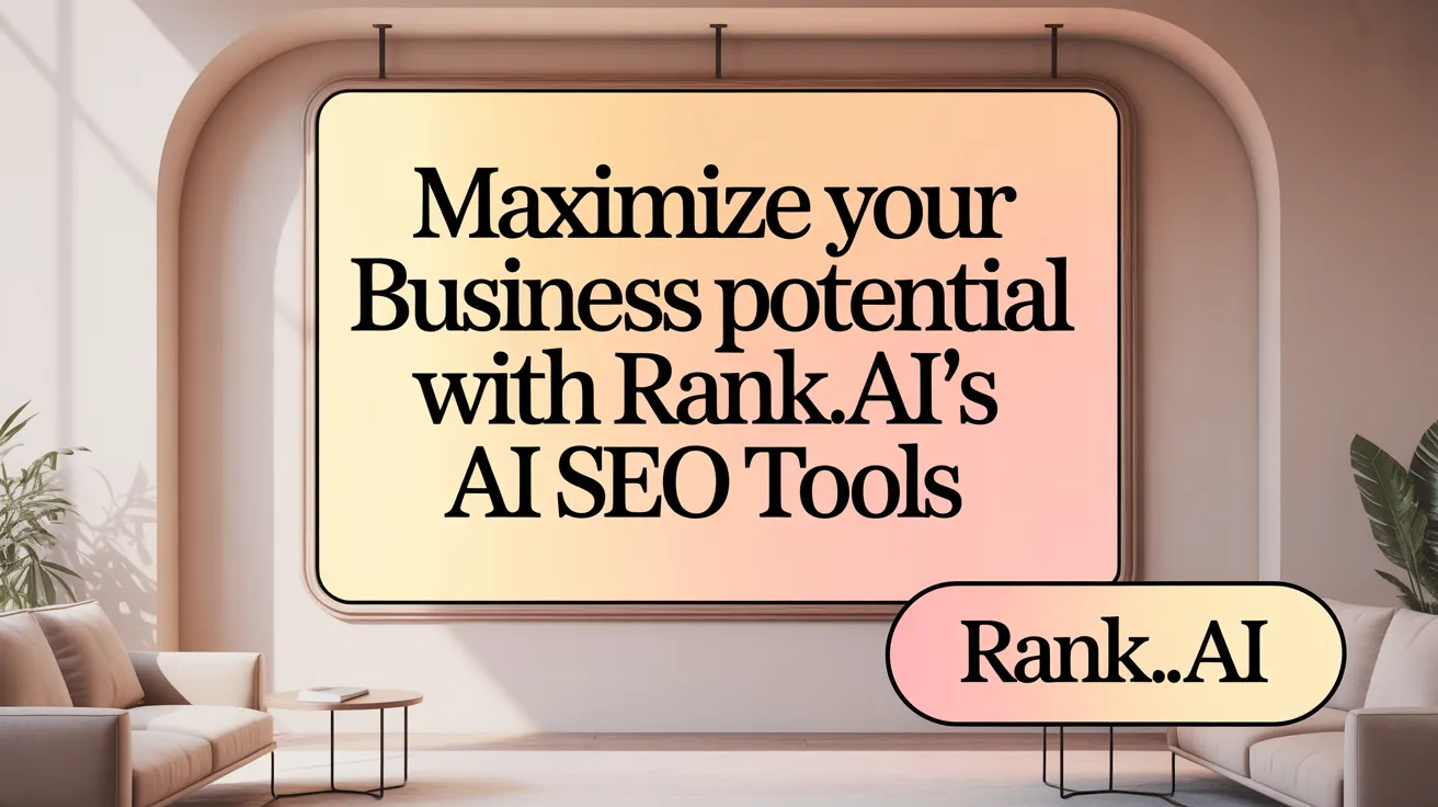 Maximize Your Business Potential with Rank.ai’s AI SEO Tools