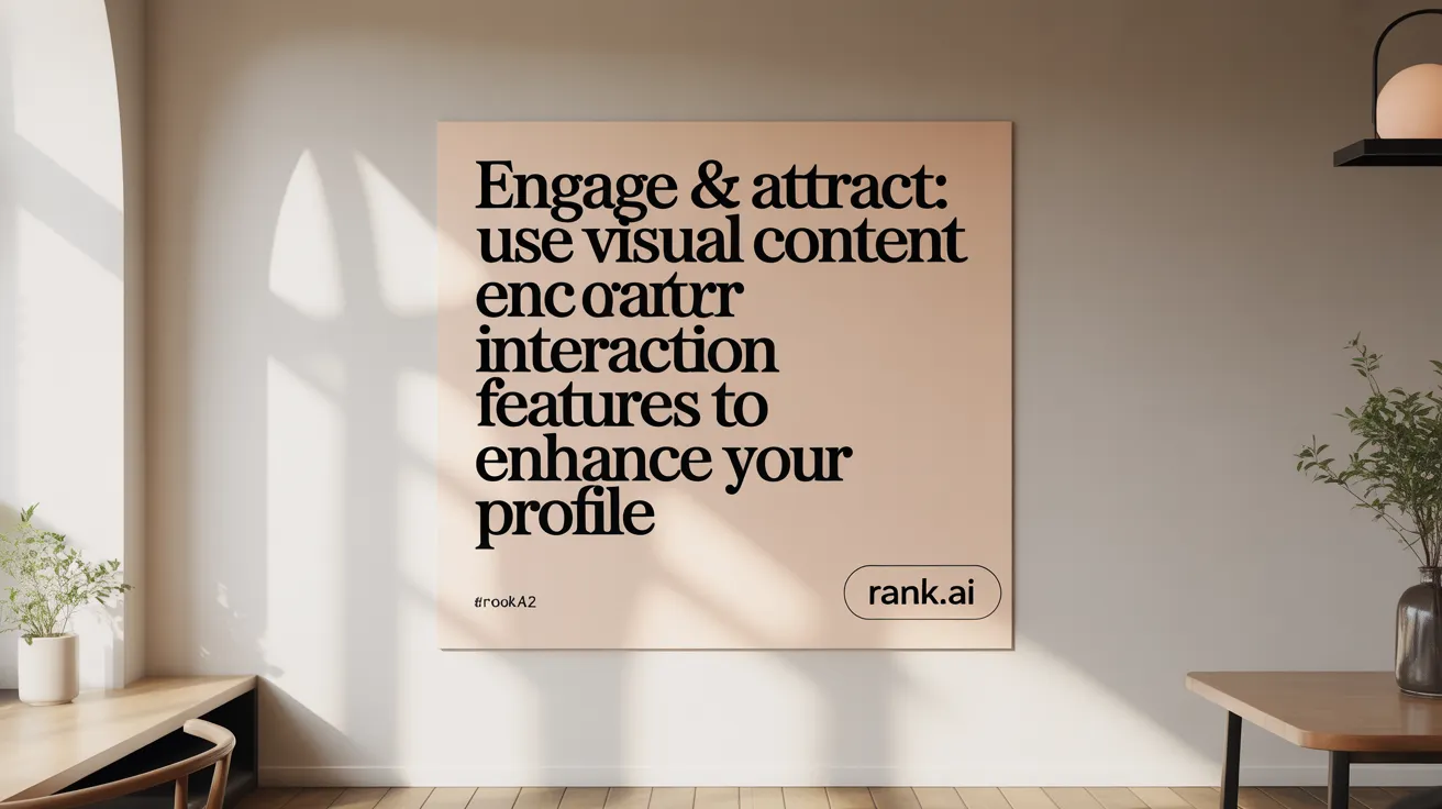 Engage &amp; Attract: Use Visual Content and Interaction Features to Enhance Your Profile