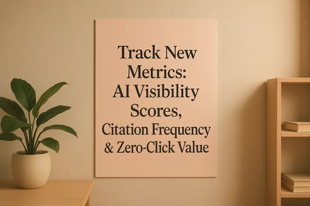 Track New Metrics: AI Visibility Scores, Citation Frequency &amp; Zero-Click Value