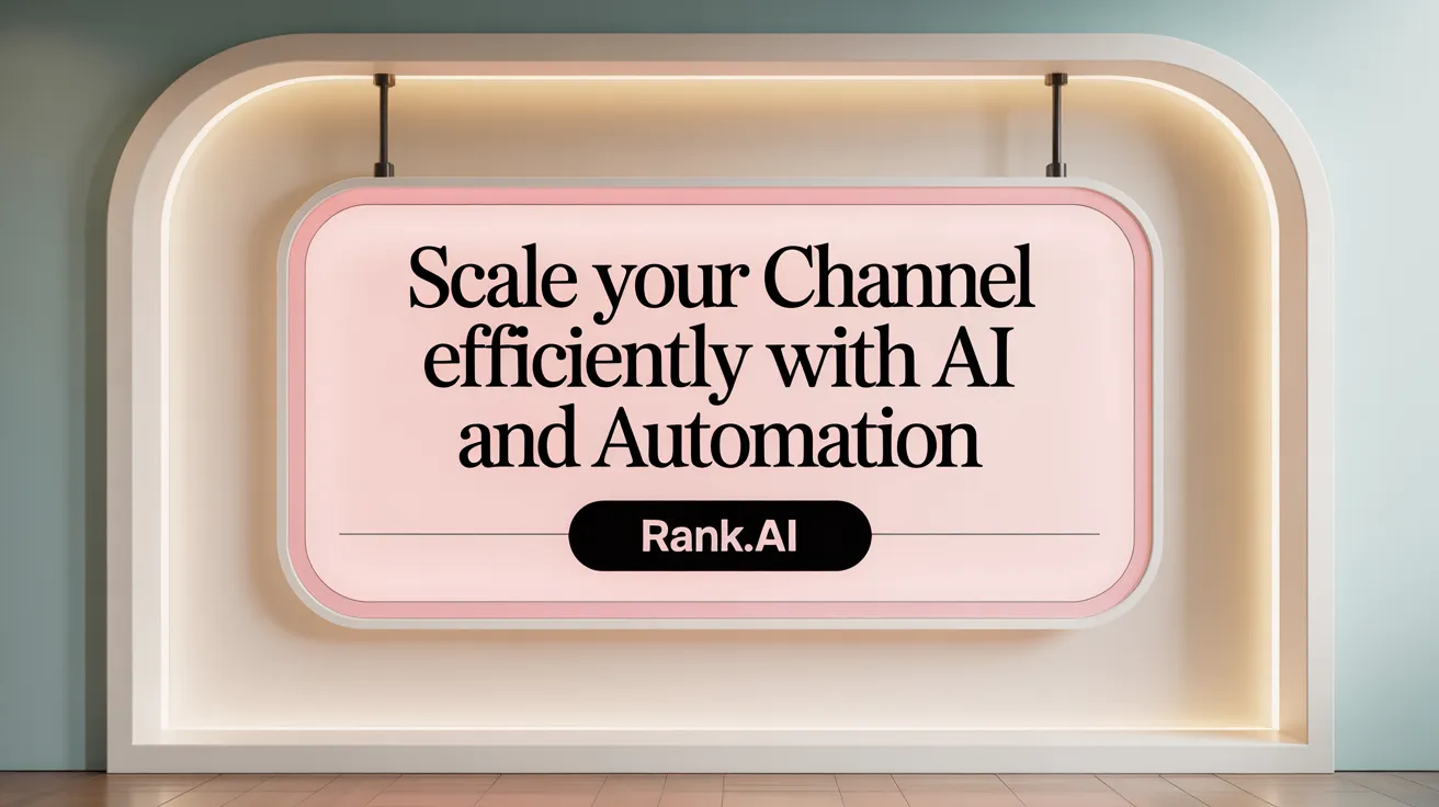 Scale Your Channel Efficiently with AI and Automation