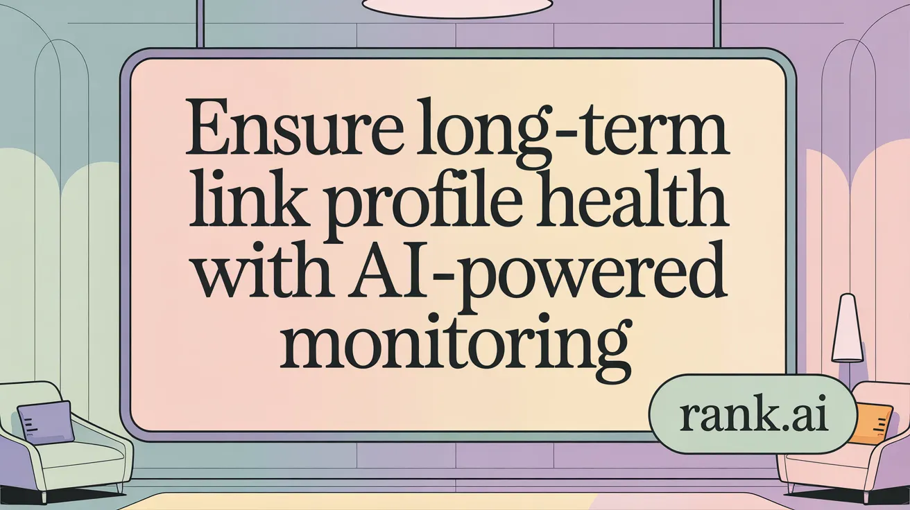 Ensure Long-Term Link Profile Health with AI-Powered Monitoring
