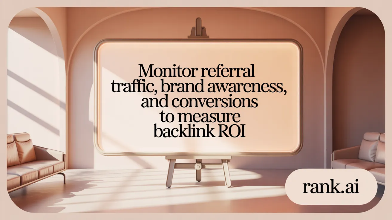 Monitor Referral Traffic, Brand Awareness, and Conversions to Measure Backlink ROI