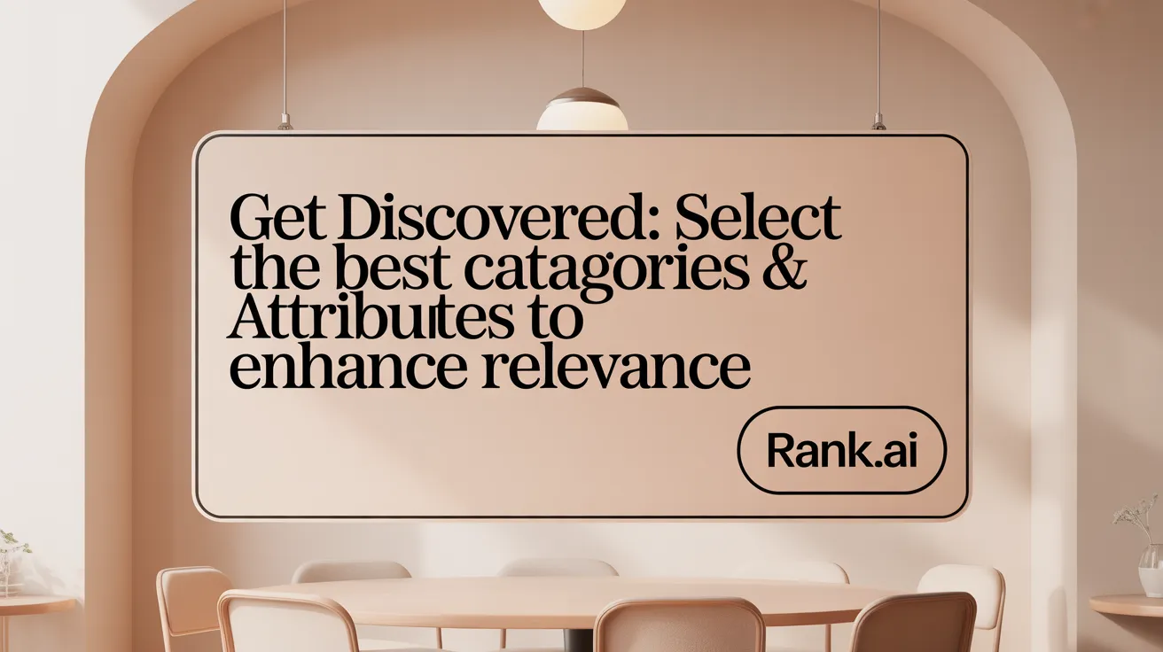 Get Discovered: Select the Best Categories &amp; Attributes to Enhance Relevance