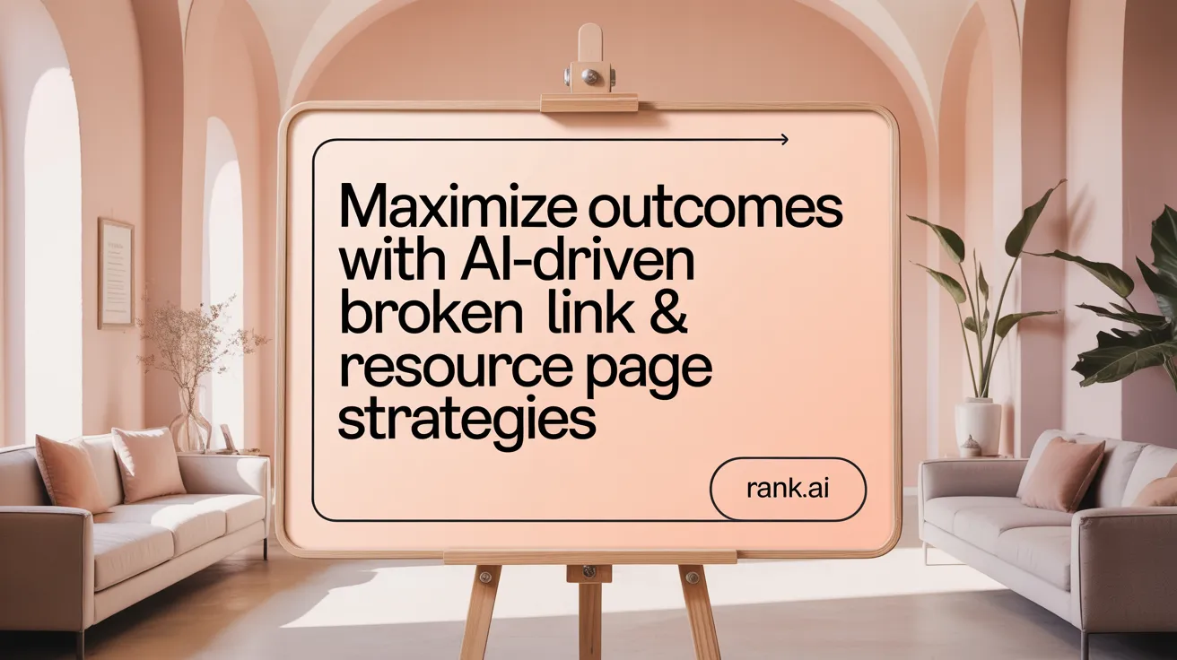 Maximize Outcomes with AI-Driven Broken Link &amp; Resource Page Strategies
