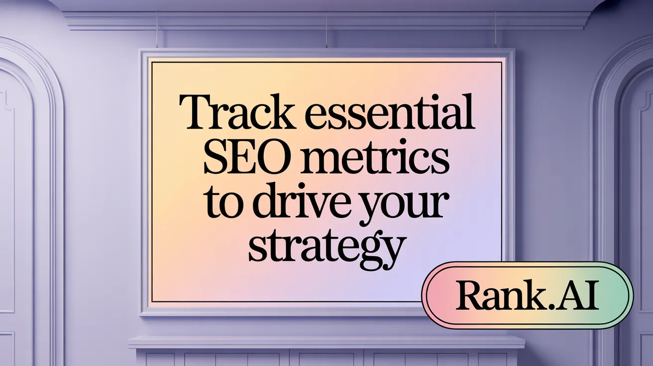 Track Essential SEO Metrics to Drive Your Strategy