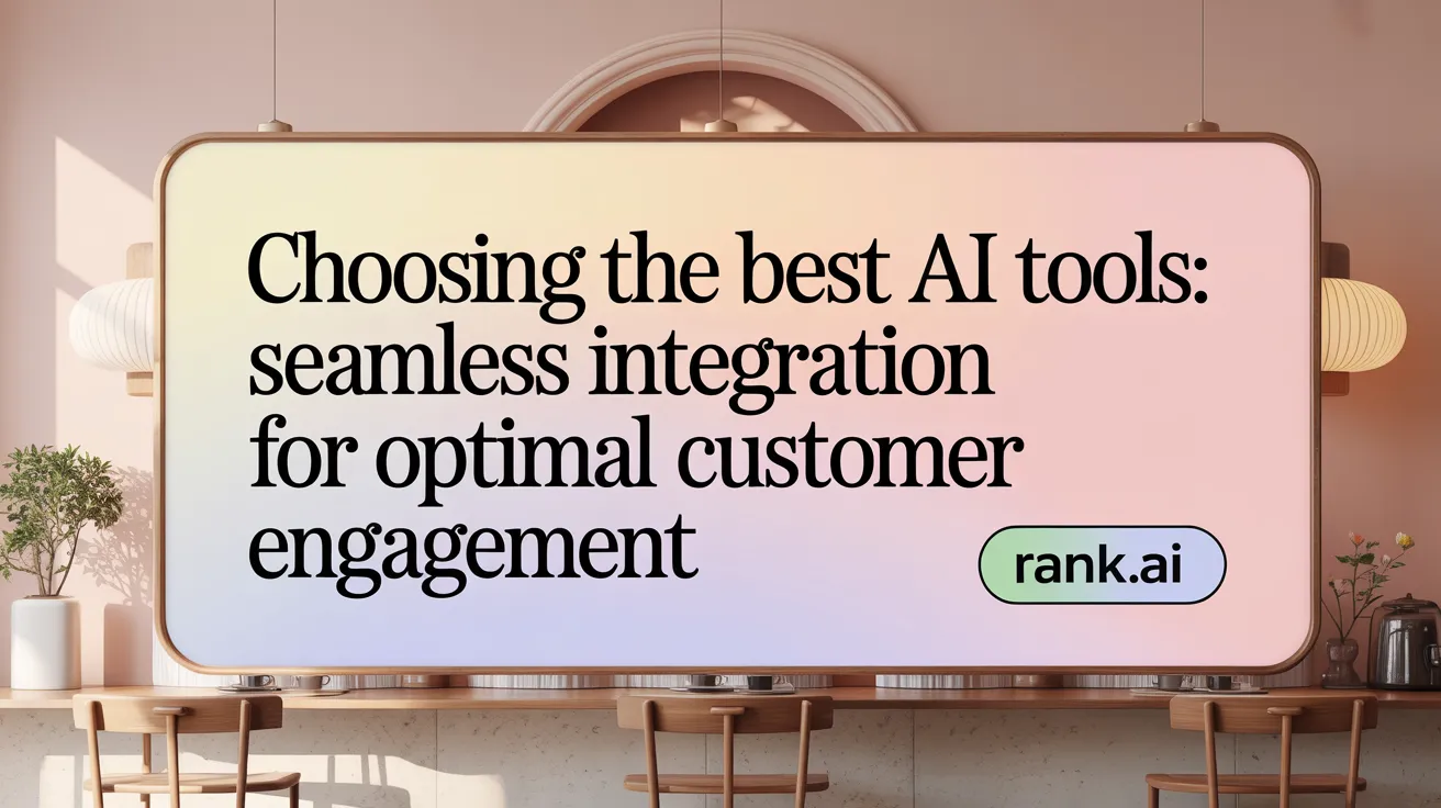 Choosing the Best AI Tools: Seamless Integration for Optimal Customer Engagement