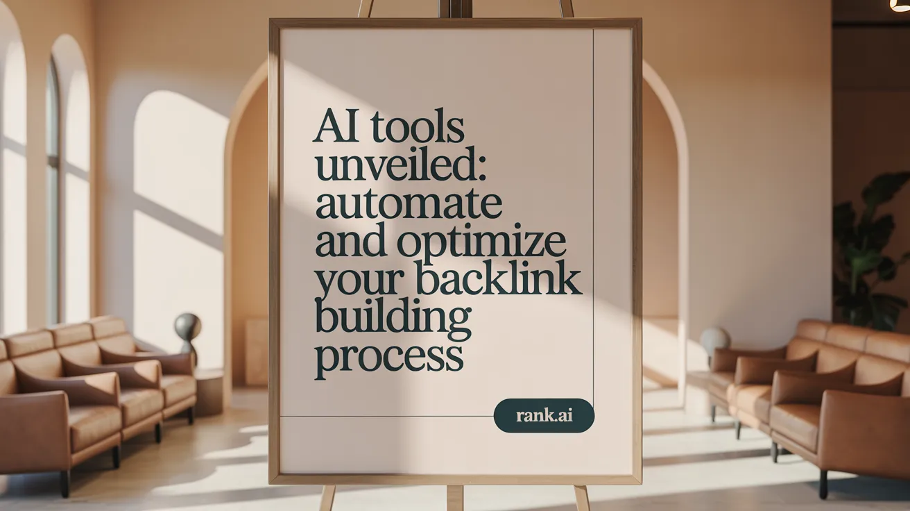 AI Tools Unveiled: Automate and Optimize Your Backlink Building Process