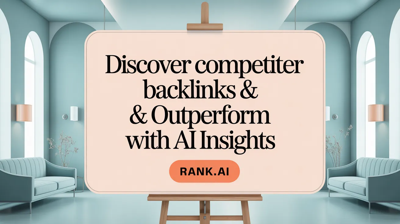 Discover Competitor Backlinks &amp; Outperform with AI Insights