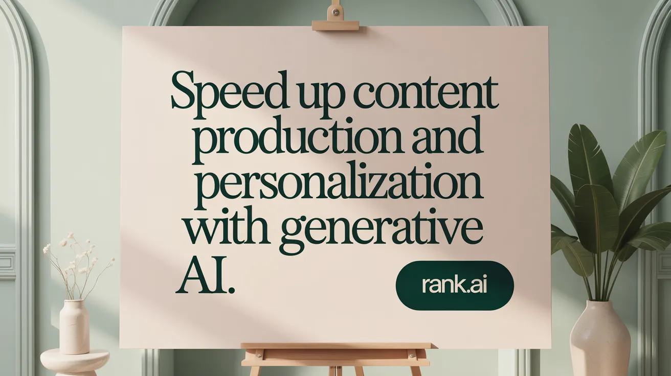 Speed Up Content Production and Personalization with Generative AI