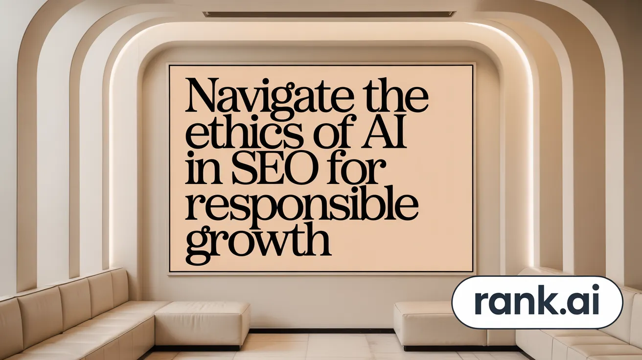 Navigate the Ethics of AI in SEO for Responsible Growth