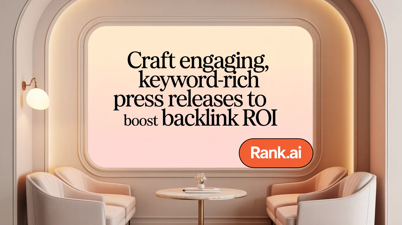 Craft Engaging, Keyword-Rich Press Releases to Boost Backlink ROI