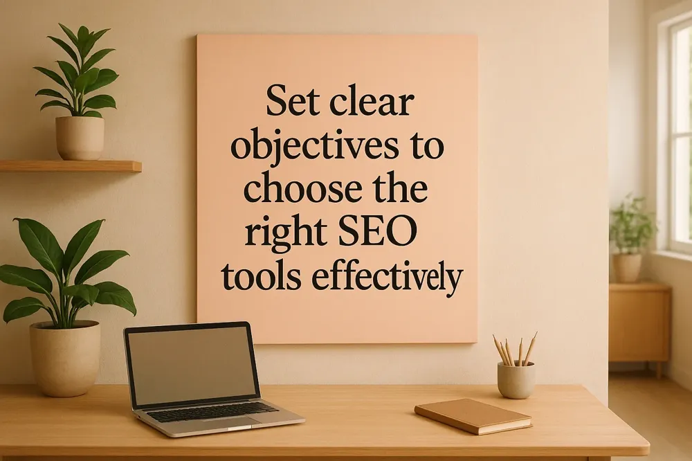 Set clear objectives to choose the right SEO tools effectively