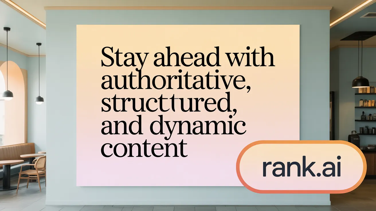 Stay ahead with authoritative, structured, and dynamic content