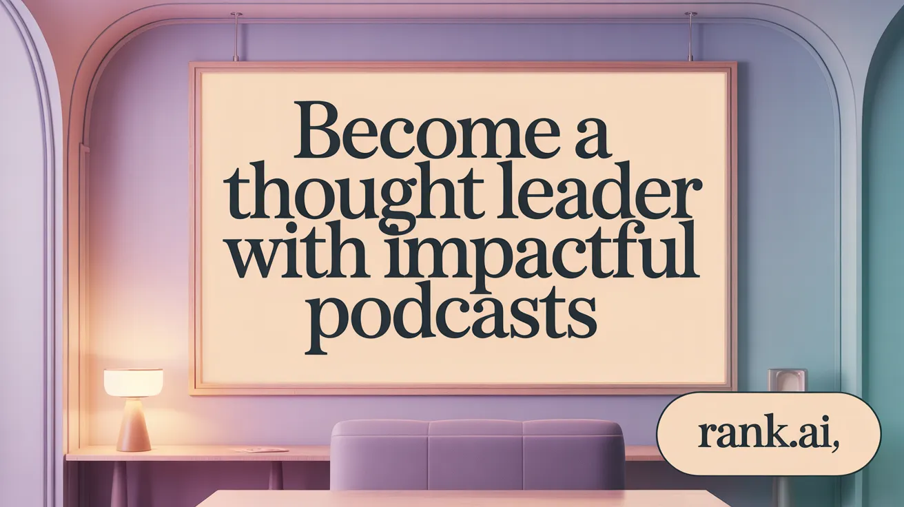 Become a Thought Leader with Impactful Podcasts