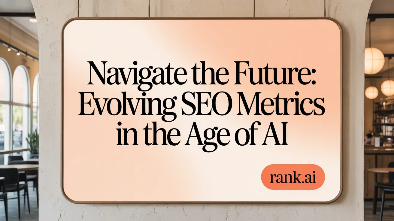 Navigate the Future: Evolving SEO Metrics in the Age of AI