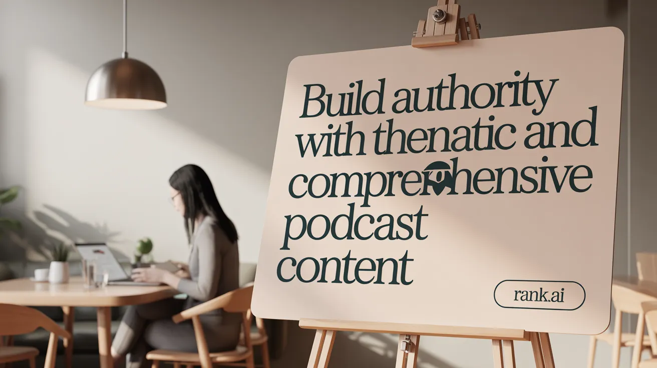 Build Authority with Thematic and Comprehensive Podcast Content