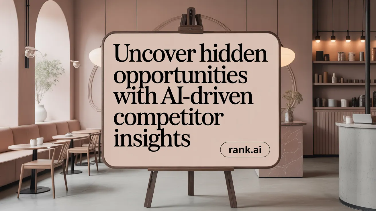 Uncover Hidden Opportunities with AI-Driven Competitor Insights