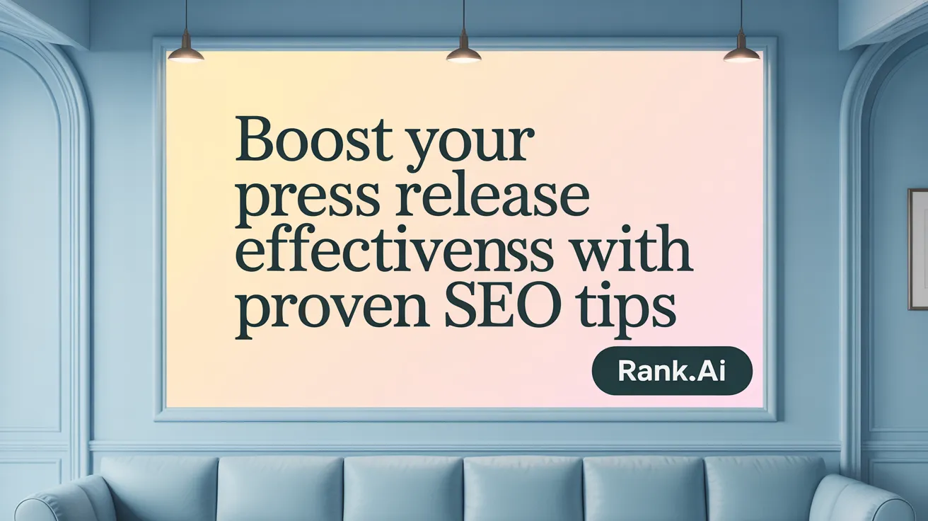 Boost Your Press Release Effectiveness with Proven SEO Tips