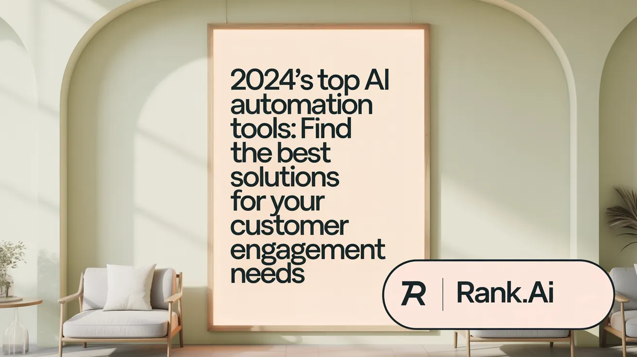 2024's Top AI Automation Tools: Find the Best Solutions for Your Customer Engagement Needs