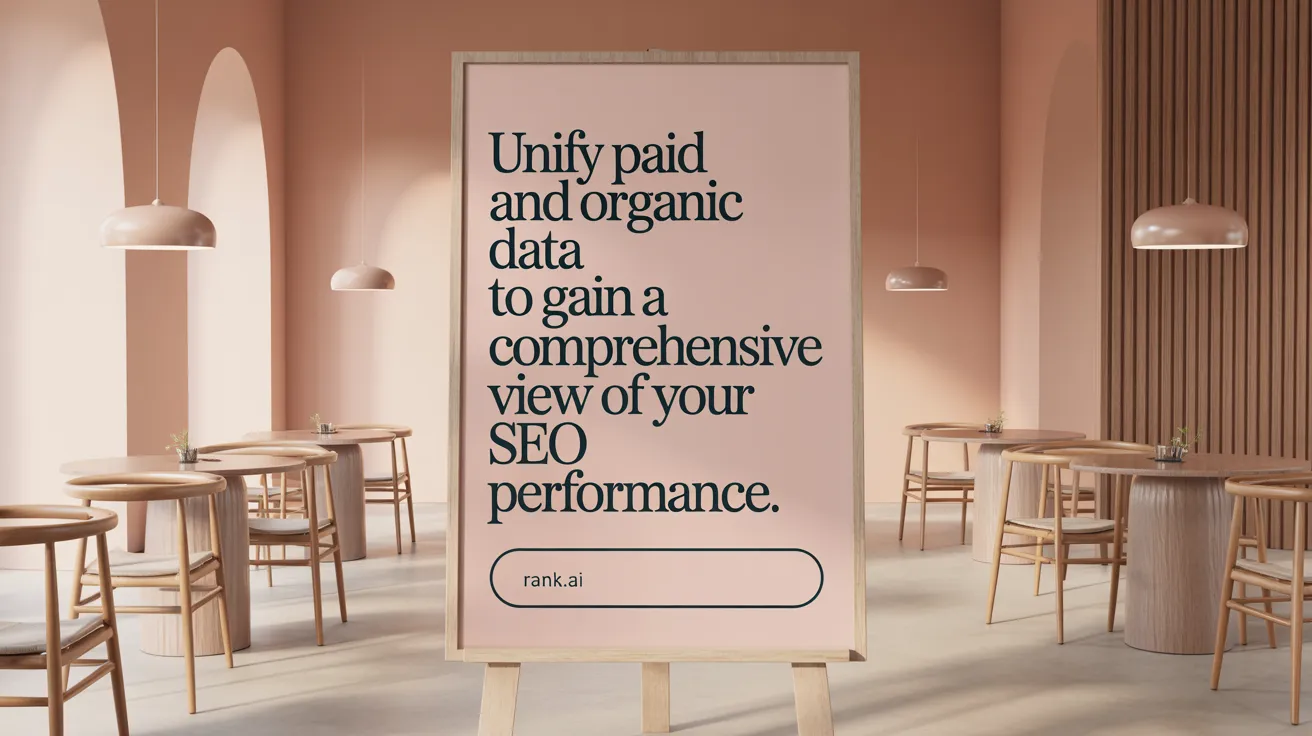 Unify paid and organic data to gain a comprehensive view of your SEO performance.