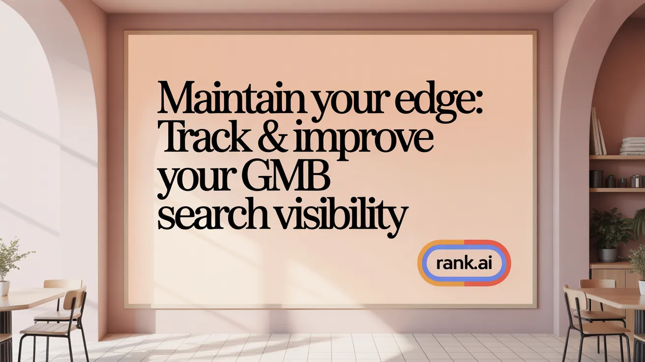 Maintain Your Edge: Track &amp; Improve Your GMB Search Visibility